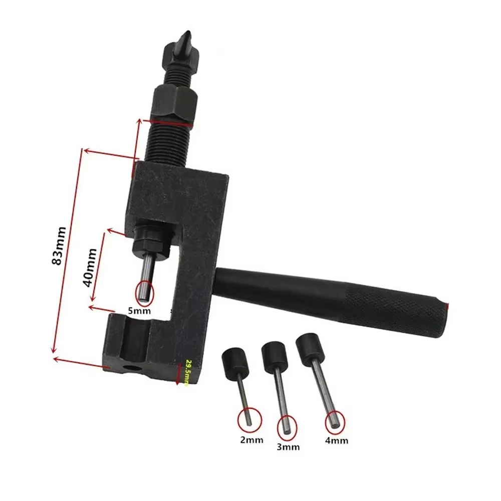 Heavy Equipment Grinder - バイク用チェーンカッター、リベット工具、6ピン式、自転車チェーンピン修理用、汎用、頑丈な設計。