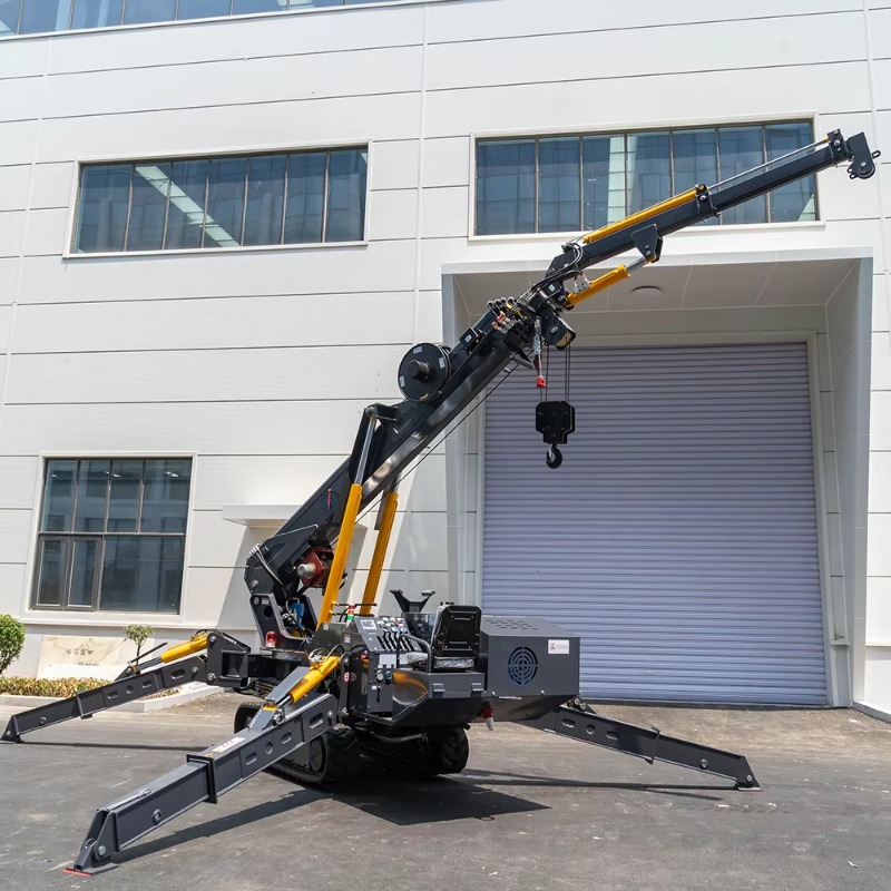 ミニスパイダークレーン コンパクト電動油圧機械 リモコン式ヘ - Heavy Equipment Lift のレビューと価格