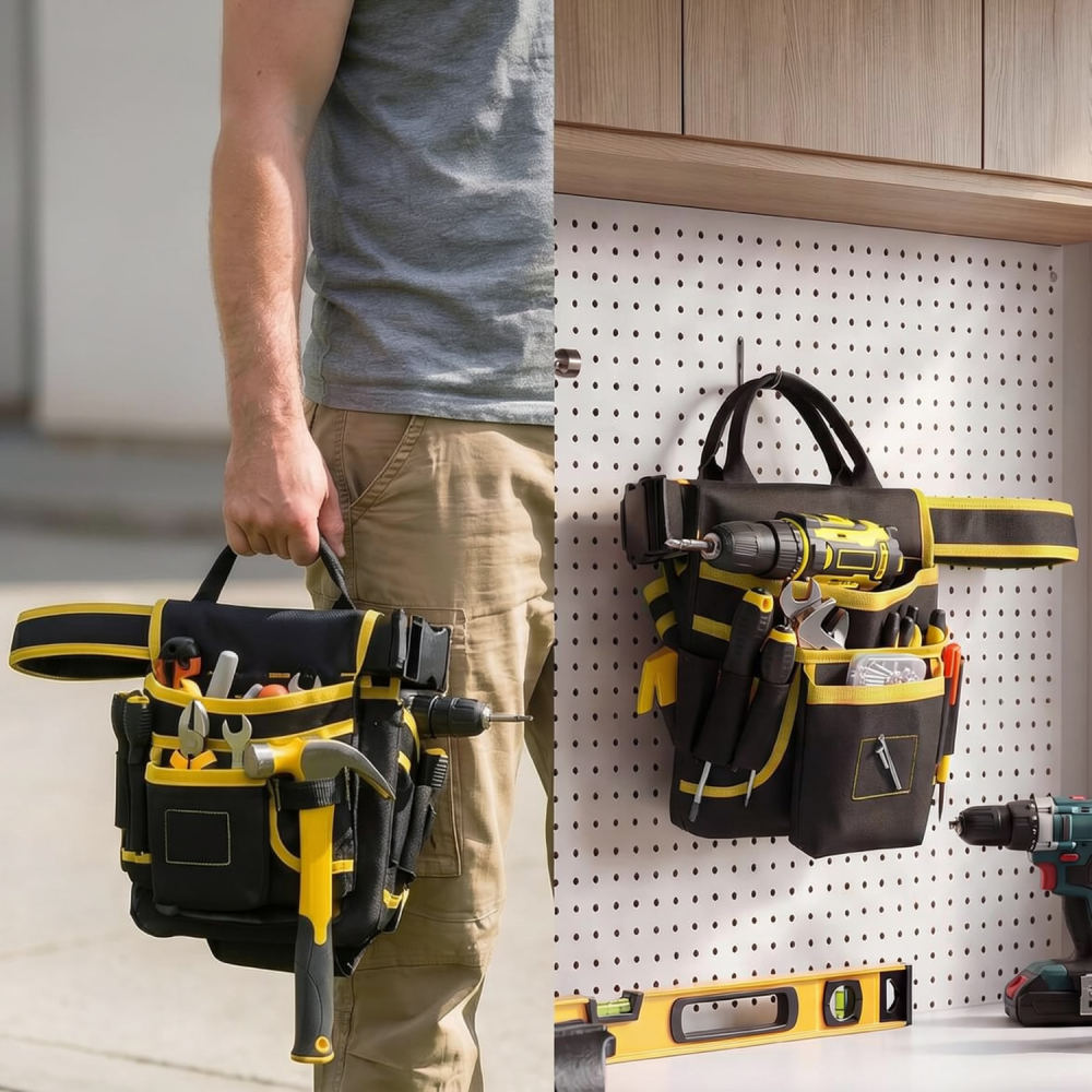 多機能ツールウエストポーチ、丈夫なオックスフォード生地製、電 - Heavy Equipment Electrician のレビューと価格