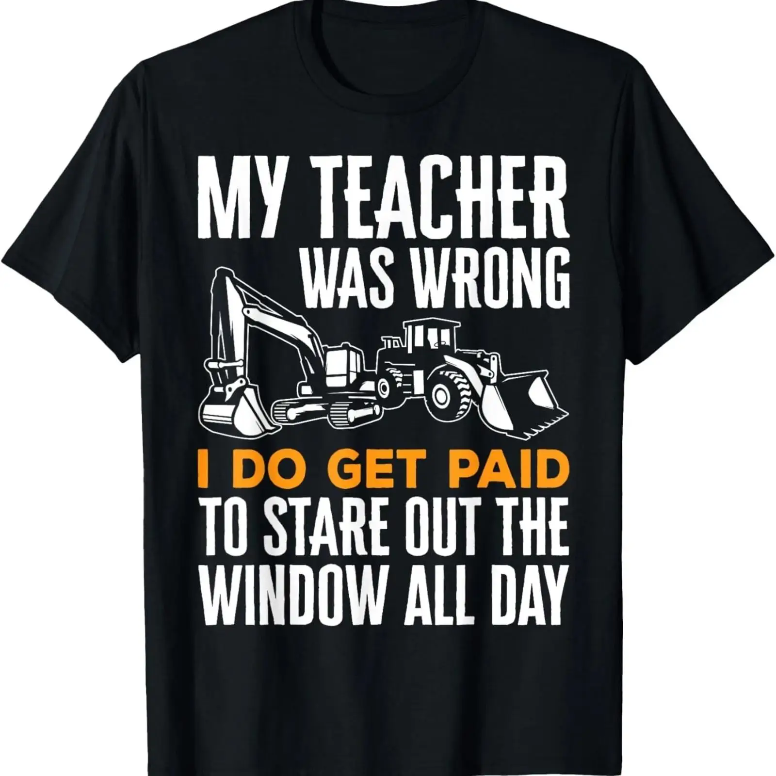 面白いデザインの重機オペレーターTシャツ。掘削機、バックホー - Heavy Equipment Washing のレビューと価格